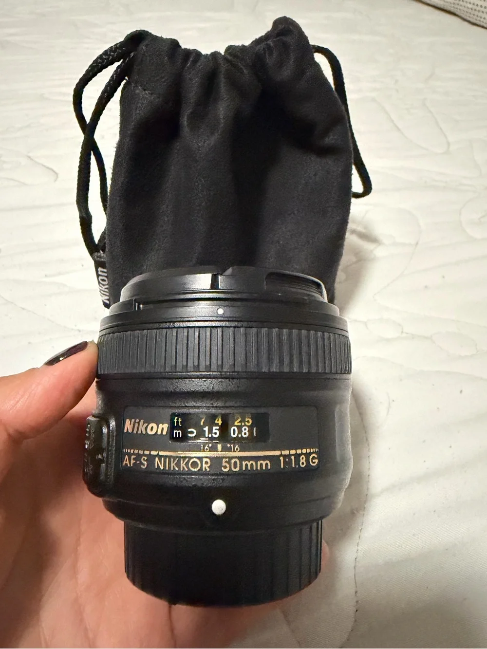 Nikon AF-S NIKKOR 50mm f/1.8G Prime Lens - Black